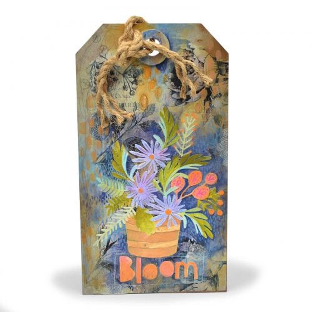 Troquel Delgado Flores Hojas Sizzix Tim Holtz 17 Piezas | 662700