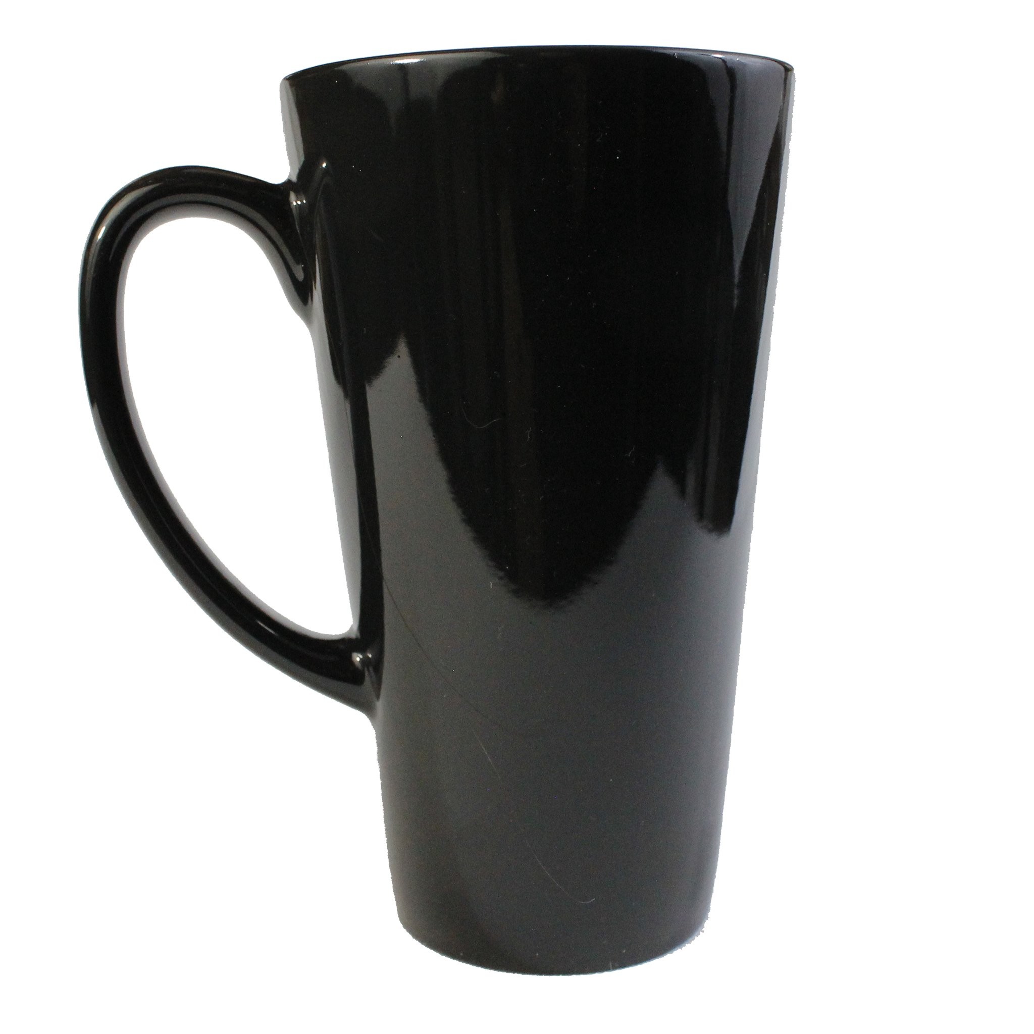 Taza latte mágica color negro para sublimación