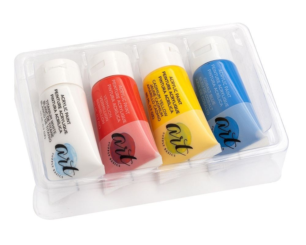 Set de Pintura Acrílica Primaria de 50ml (4 piezas) | 356049