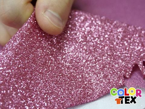 película textil glitter